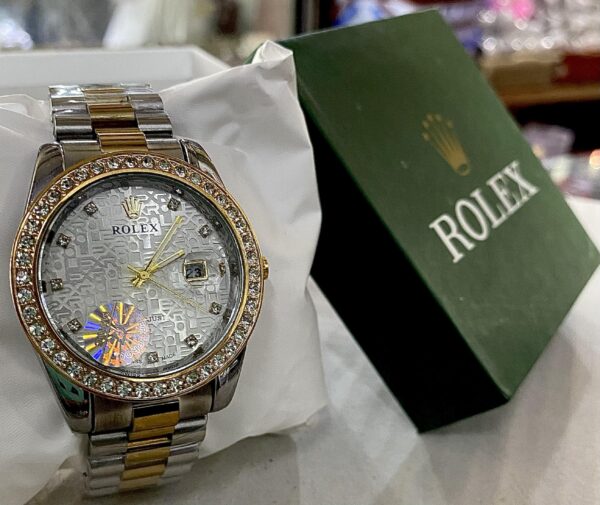 Rolex offwhite dial automatic watch