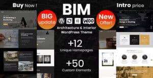 BIM Theme – Architecture & Interior Design Elementor WordPress Theme 1.3.8