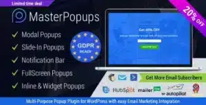 Popup Plugin for WordPress & Popup Editor – Master Popups for Email Subscription 3.9.1
