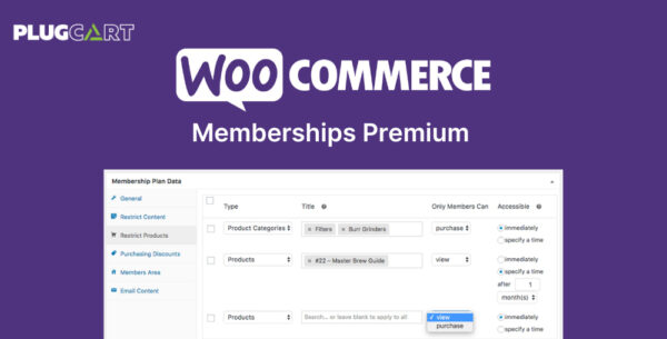 WooCommerce Memberships Premium